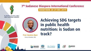 Achieving SDG targets in public health nutrition: is Sudan on track?
