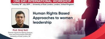 Human Rights Based Approaches to women leadership – Prof. Siraj Sait